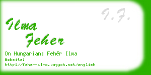 ilma feher business card